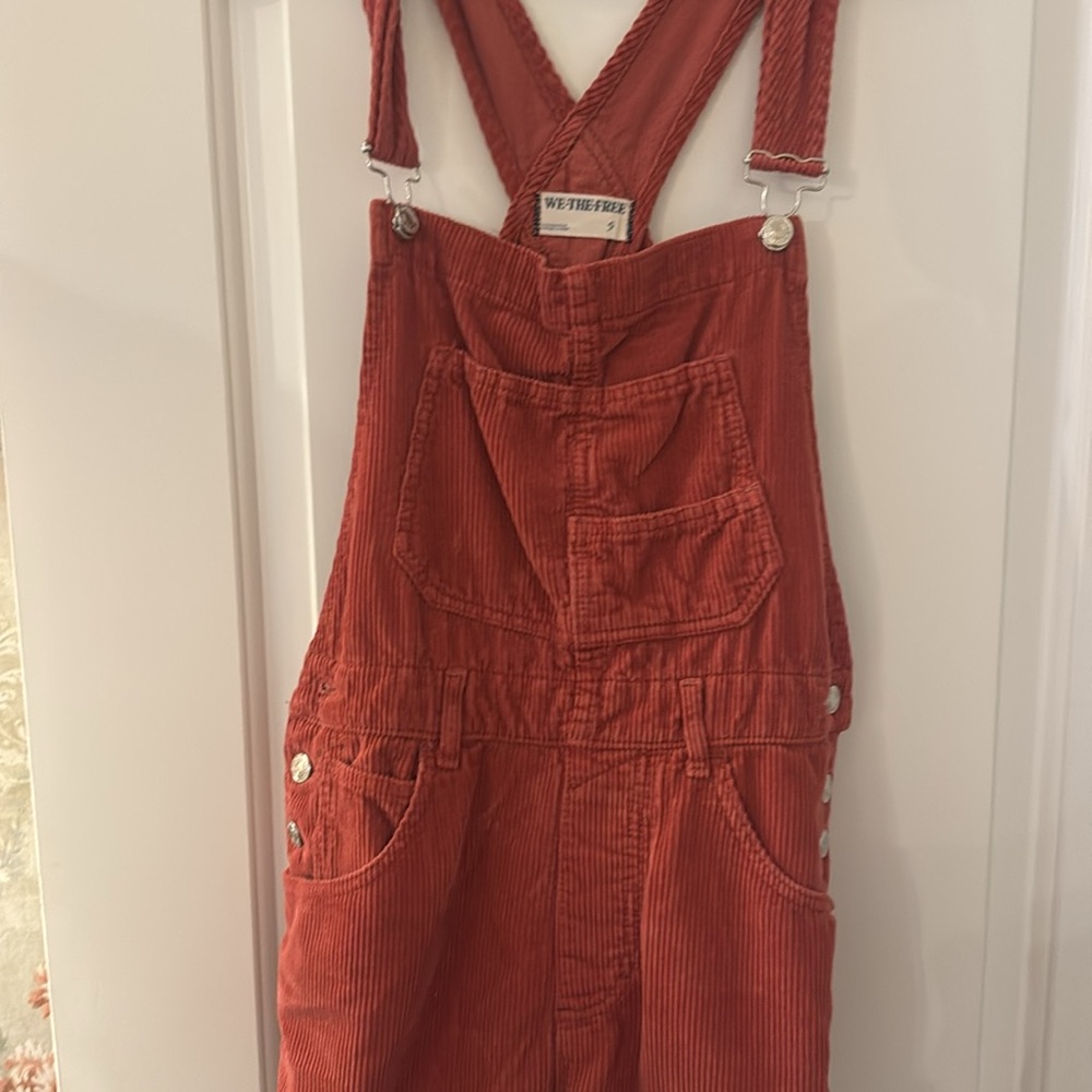 We The Free Ziggy Corduroy Overalls in Rust